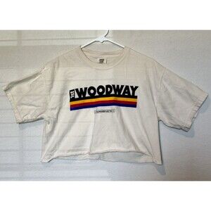 Gildan  Women's Short Sleeve Crop Top | Western  Sz M 100%cotton Vintage Boho